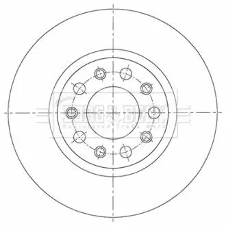 Гальмiвнi диски BORG & BECK BBD5523