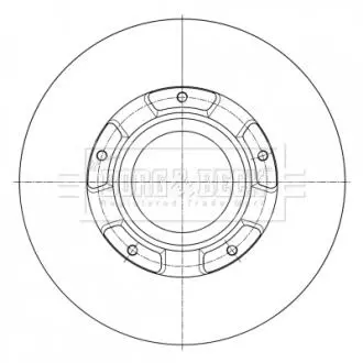 Гальмівний диск BORG & BECK BBD6073S