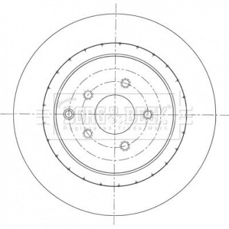 Гальмівний диск BORG & BECK BBD6094S