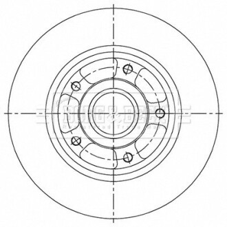 Тормозные диски с подшипником BORG & BECK BBD6149S