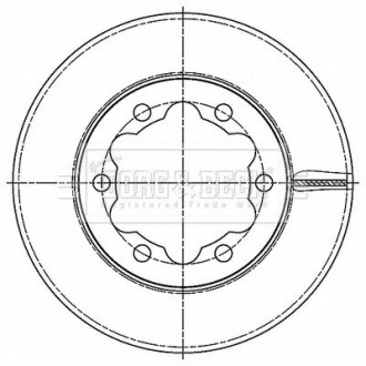 Гальмiвнi диски SA BORG & BECK BBD6189S (фото 1)