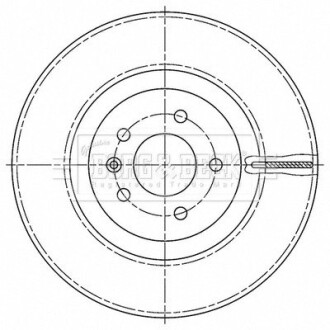 Диск гальмівний (задній) BMW 3 (E36) 1.6/1.8/2.3i/1.8TDS 94-00 (272x10) BORG & BECK BBD6191S