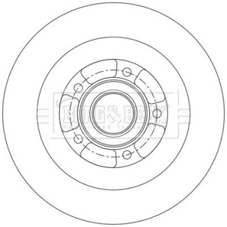 Тормозные диски с подшипником BORG & BECK BBD6231S