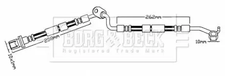 Шлангопровід BORG & BECK BBH7484