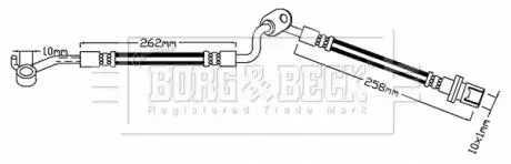Шлангопровод BORG & BECK BBH7485