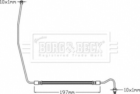 Шлангопровід BORG & BECK BBH8327