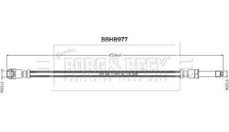 Гальмiвний шланг BORG & BECK BBH8977