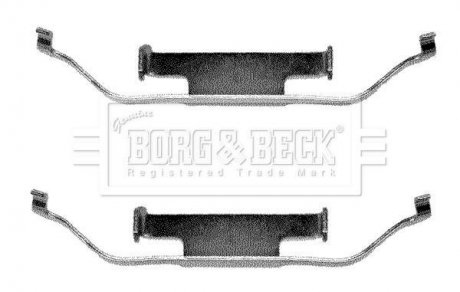Тормозные колодки (монтажный набор) BORG & BECK BBK1012