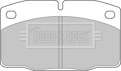 Гальмівні колодки, дискове гальмо (набір) BORG & BECK BBP1117