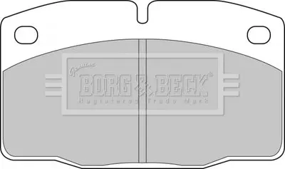Тормозные колодки, дисковый тормоз.) BORG & BECK BBP1117