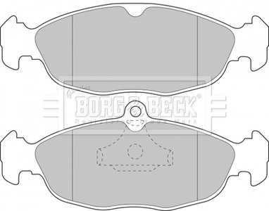 Гальмівні колодки, дискове гальмо (набір) BORG & BECK BBP1424