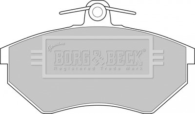 Тормозные колодки, дисковый тормоз.) BORG & BECK BBP1427