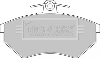 Гальмівні колодки, дискове гальмо (набір) BORG & BECK BBP1427