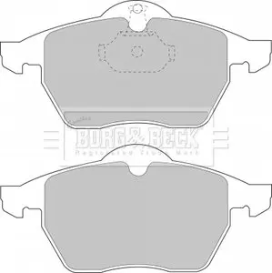 Тормозные колодки, дисковый тормоз.) BORG & BECK BBP1444