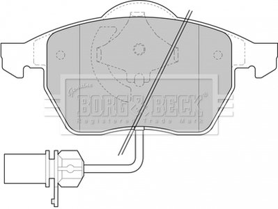 Тормозные колодки, дисковый тормоз.) BORG & BECK BBP1447 (фото 1)