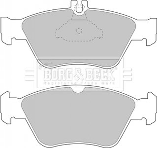 Тормозные колодки, дисковый тормоз.) BORG & BECK BBP1454