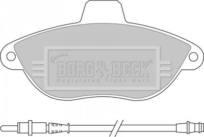 Тормозные колодки, дисковый тормоз.) BORG & BECK BBP1461