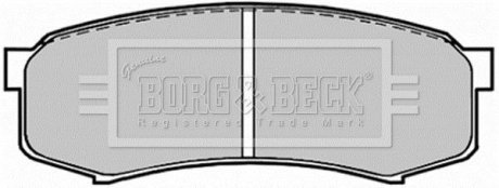 Тормозные колодки, дисковый тормоз.) BORG & BECK BBP1514