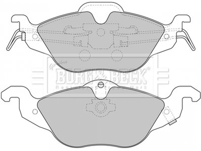 Тормозные колодки, дисковый тормоз.) BORG & BECK BBP1563