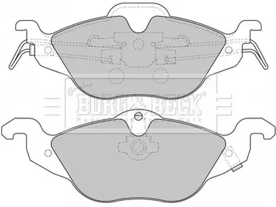 Гальмівні колодки, дискове гальмо (набір) BORG & BECK BBP1563