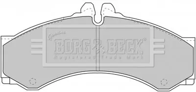 Тормозные колодки, дисковый тормоз.) BORG & BECK BBP1589