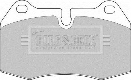 Тормозные колодки, дисковый тормоз.) BORG & BECK BBP1596 (фото 1)