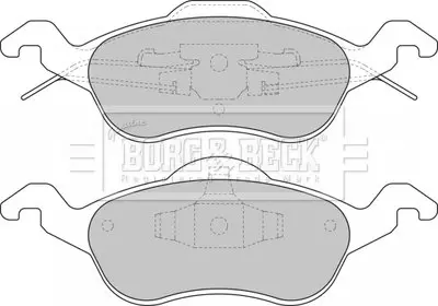 Тормозные колодки, дисковый тормоз.) BORG & BECK BBP1602