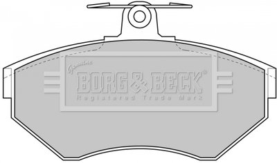 Тормозные колодки, дисковый тормоз.) BORG & BECK BBP1607