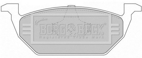 Тормозные колодки, дисковый тормоз.) BORG & BECK BBP1618 (фото 1)