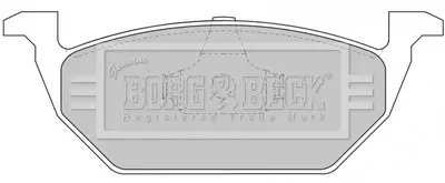 Тормозные колодки, дисковый тормоз.) BORG & BECK BBP1618