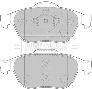 Гальмівні колодки, дискове гальмо (набір) BORG & BECK BBP1731
