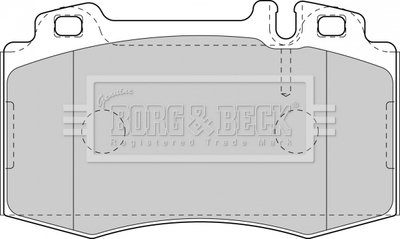 Тормозные колодки, дисковый тормоз.) BORG & BECK BBP1756 (фото 1)