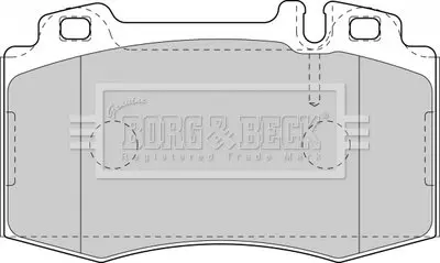 Гальмівні колодки, дискове гальмо (набір) BORG & BECK BBP1756