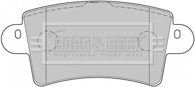 Тормозные колодки, дисковый тормоз.) BORG & BECK BBP1773