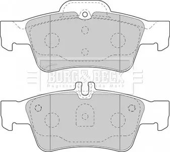 Гальмівні колодки, дискове гальмо (набір) BORG & BECK BBP1798