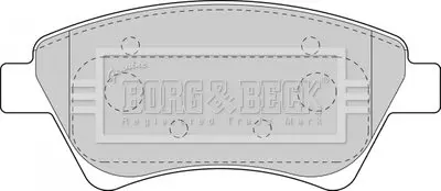 Гальмівні колодки, дискове гальмо (набір) BORG & BECK BBP1821