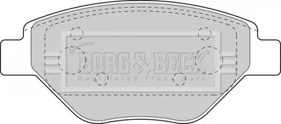 Тормозные колодки, дисковый тормоз.) BORG & BECK BBP1851