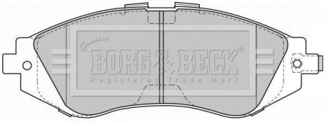 Тормозные колодки, дисковый тормоз.) BORG & BECK BBP1881 (фото 1)