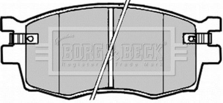 Тормозные колодки, дисковый тормоз.) BORG & BECK BBP1923 (фото 1)