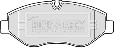 Гальмівні колодки, дискове гальмо (набір) BORG & BECK BBP1974