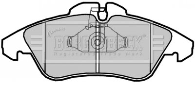 Гальмівні колодки (набір) BORG & BECK BBP2071