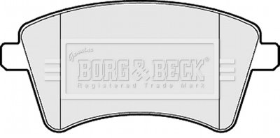 Гальмівні колодки, дискове гальмо (набір) BORG & BECK BBP2152