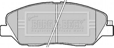 Тормозные колодки.) BORG & BECK BBP2176 (фото 1)