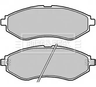 Гальмівні колодки (набір) BORG & BECK BBP2324
