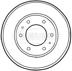 Тормозный барабан BORG & BECK BBR7226