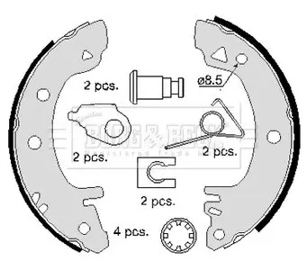 Тормозные колодки.) BORG & BECK BBS6097