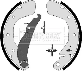 Тормозные колодки.) BORG & BECK BBS6222