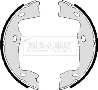 Тормозные колодки ручного тормоза BORG & BECK BBS6238