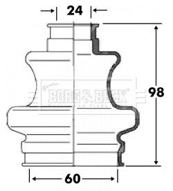 Пыльник BORG & BECK BCB6094