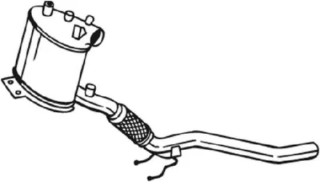 Сажовий фільтр AUDI A1 SEAT IBIZA IV, IBIZA IV SC, IBIZA IV ST, IBIZA IV/HATCHBACK, TOLEDO IV SKODA FABIA II, RAPID, ROOMSTER, ROOMSTER PRAKTIK VW POLO V, POLO V/HATCHBACK 1.6D 05.09-12.19 BOSAL 097521